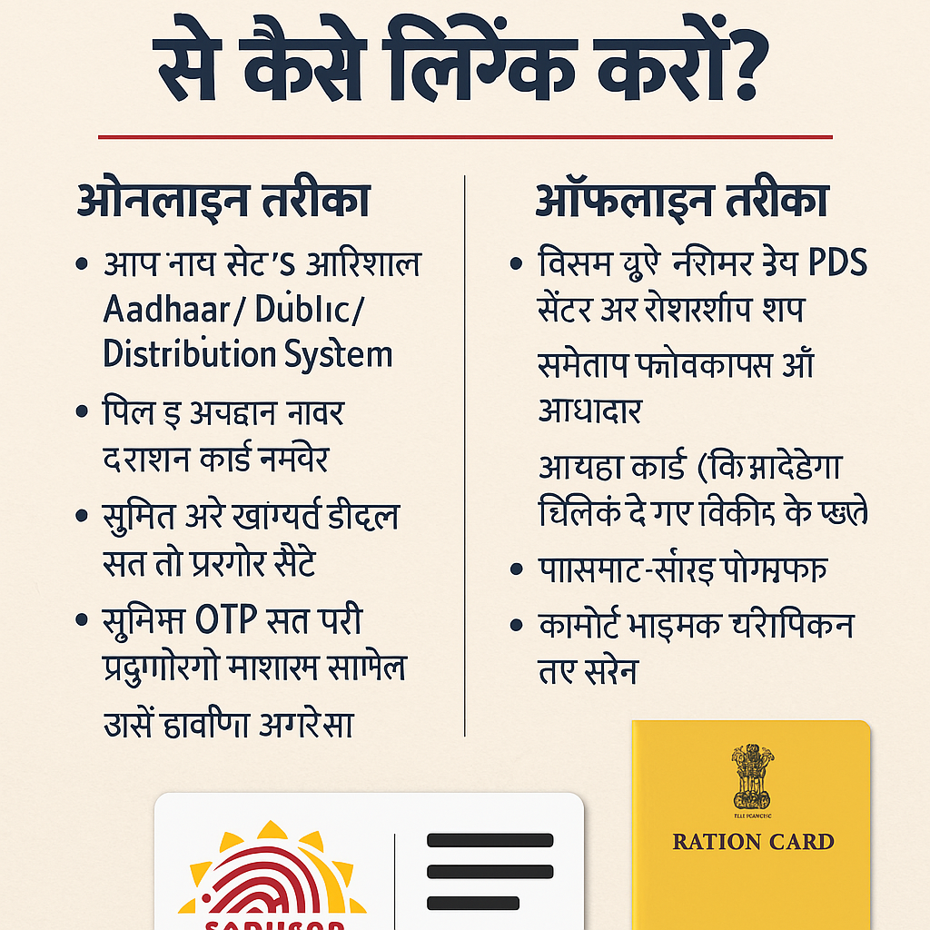 Aadhaar को Ration Card से कैसे लिंक करें