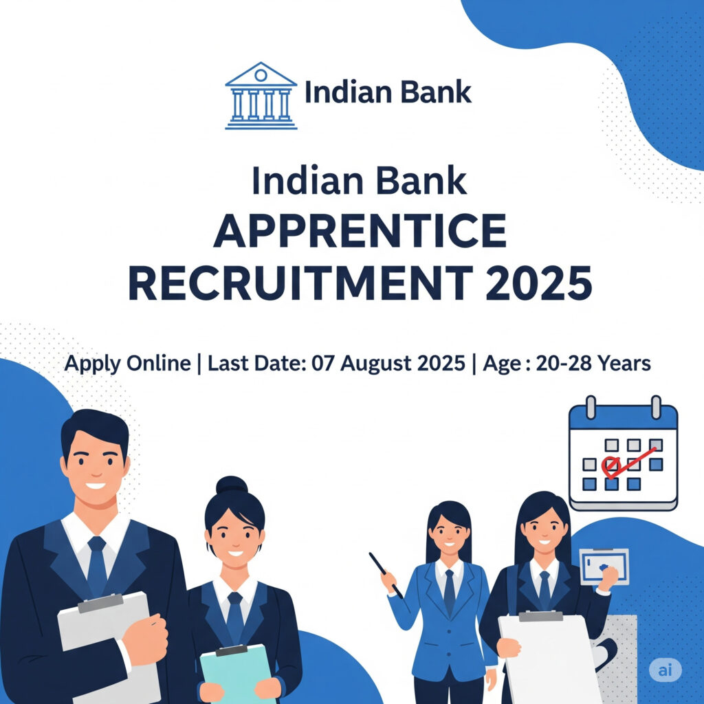 Indian Bank Apprentice Recruitment 2025