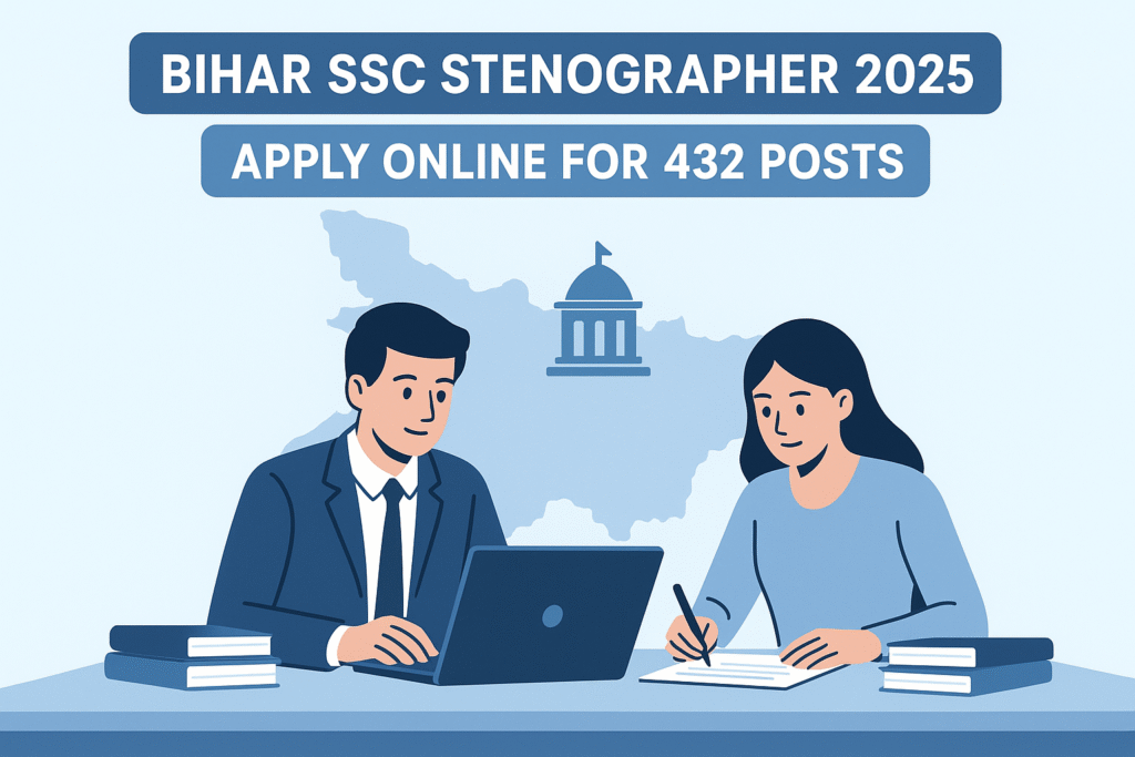 Bihar SSC Stenographer Recruitment 2025
