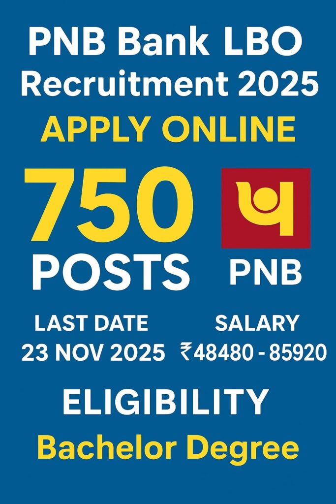 PNB Bank LBO Recruitment 2025