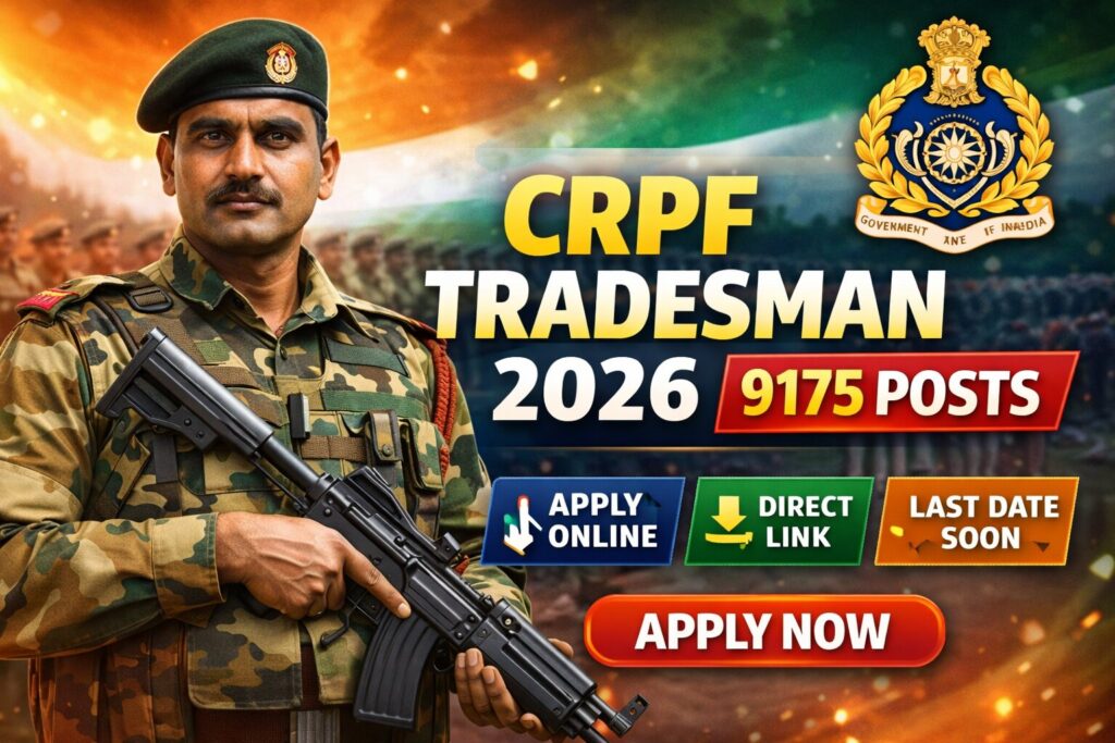 CRPF Constable Tradesman Recruitment 2026